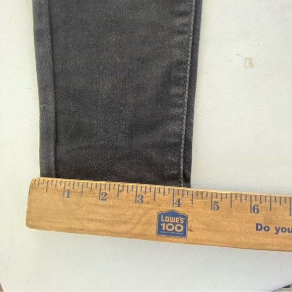 Levis Mile High Super Skinny Jeans Size 27 Black Premium Denim Pants - Picture 2 of 11